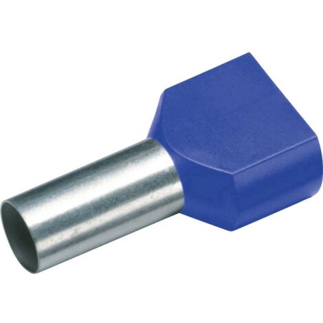 Cimco 187740 Embout double d'extrémité de câble 2.5 mm² partiellement isolé bleu 100 pc(s) Y018113