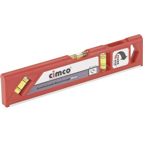 Cimco 211542 Livella a bolla nera 25 cm precisa