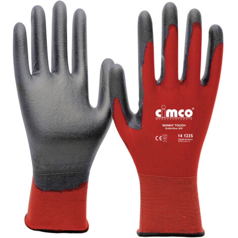 Cimco ARBEITSHANDSCHUH GR. 8/M (SKINNY TOUCHGR/ROT)