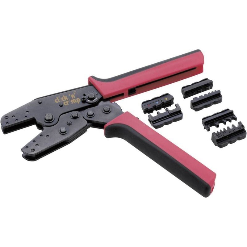 Cimco - Jeu de pinces à sertir click 'n' crimp 106000 4 pièces pour cosses isolées, pour cosses non-isolées, pour embouts