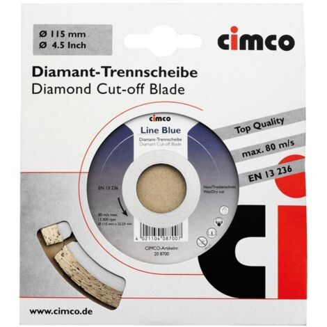 Cimco Diamanttrennscheibe D=115mm 208700