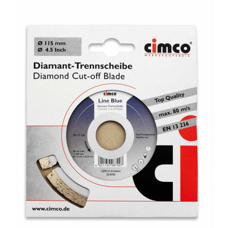 Cimco Diamanttrennscheibe D=125mm 208702