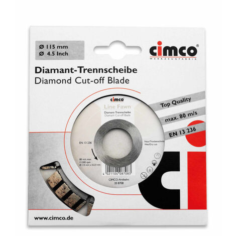 Cimco Diamanttrennscheibe D=125mm 208710