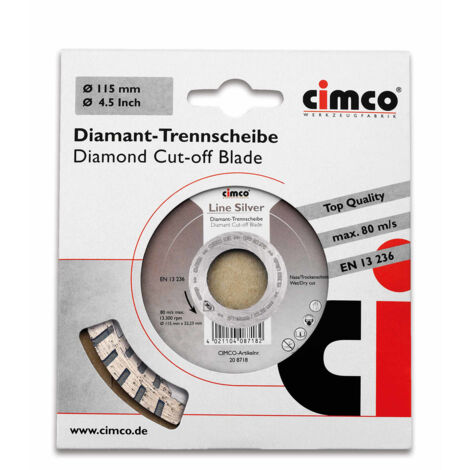 Cimco Diamanttrennscheibe D=125mm 208720