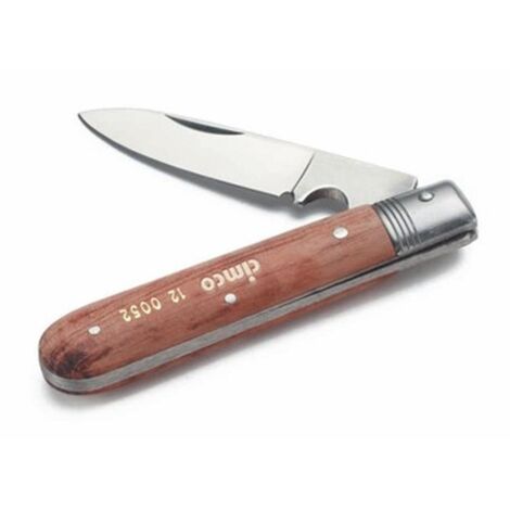 Cimco Kabelmesser mit Holzschalen, Klinge und Schaber 1teilig
