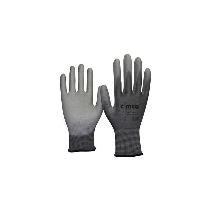 Skinny soft grau 141260 nylon gants de travail taille: 9, l 1 paire(s) - Cimco