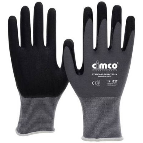 CIMCO STANDARD SKINNY FLEX SCHWARZ/GRAU 141266 TRICOT GANTS DE TRAVAIL TAILLE: 9, L 1 PAIRE(S)