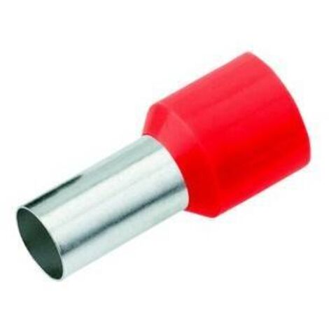 Cimco terminazioni cavo rosse parzialmente isolate 100 pz