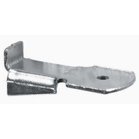 CIME Lot De 8 Taquets Pour Crémaillère, Acier Gris