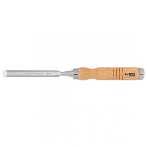 Cincel de 12 mm, Crv, mango de madera