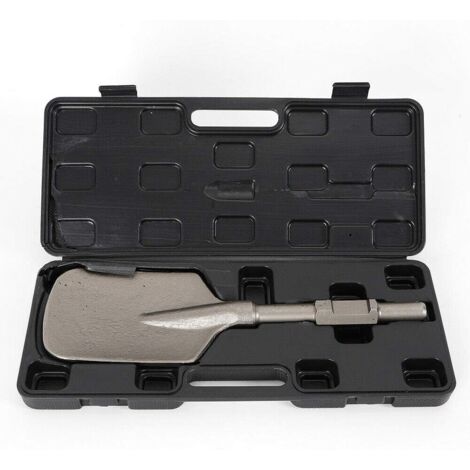 Cincel para palas de arcilla para martillo de demolición, cincel ancho para 65/95 Jack Hammer bloque de hormigón, pala de arcilla, martillo de demolición, cincel de pala, 30 x 440 x 135 mm