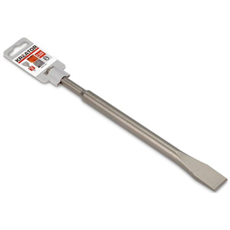 Cincel plano "SDS Plus" con vástago SDS de 2cm de ancho y 25cm de largo fabricado en acero