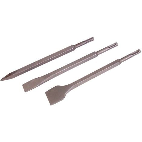 Cinceles hexagonales SDS Plus, 3 pzas 250 mm, 20, 40 mm