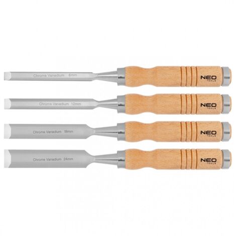 Cinceles Neo Tools 37-800 mango madera refuerzo impacto