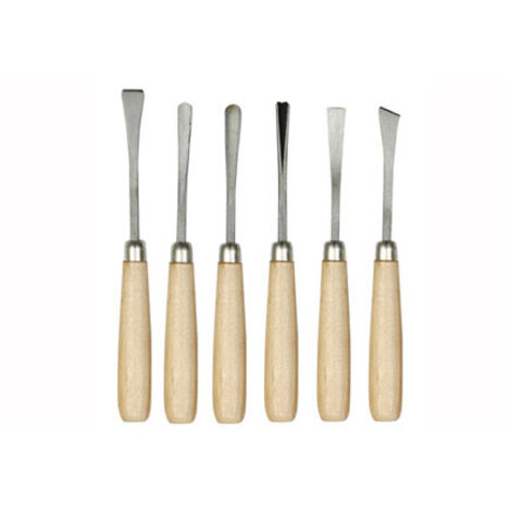 Cinceles para estuco con mango de madera - W-25700