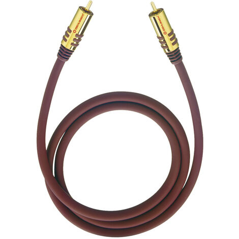 Cinch Audio Anschlusskabel [1x Cinch-Stecker - 1x Cinch-Stecker] 1.00 m Bordeaux vergoldete Steckkon