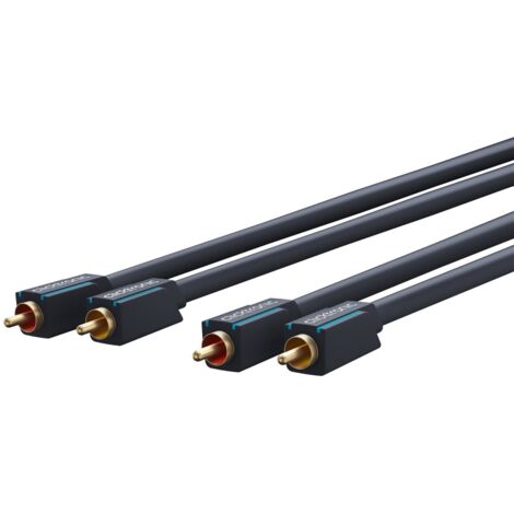 Cinch-Kabel, stereo, Premium-Kabel  2x Cinch-Stecker  2x Cinch-Stecker  10 m  OFC-Innenleiter. Kabellänge 10 m