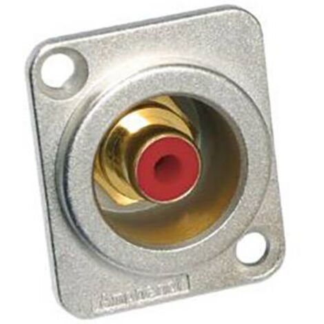 Cinch/RCA embase femelle Amphenol ACJD-RED Nombre de pôles: 2 mono argent-rouge 1 pc(s) D625621