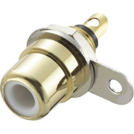 Cinch/RCA embase femelle, verticale TRU COMPONENTS 719258 Nombre de pôles: 2 blanc 1 pc(s) S475121
