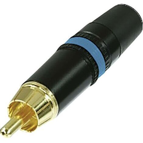 Cinch/RCA mâle, droit Rean AV NYS373-6 Nombre de pôles: 2 noir, bleu 1 pc(s) D93568