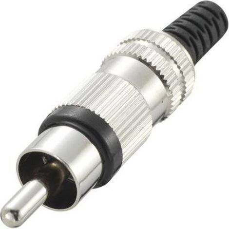 Cinch/RCA mâle, droit TRU COMPONENTS 719282 Nombre de pôles: 2 noir 1 pc(s) S849961