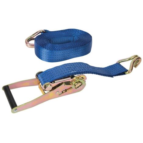Cinghia da carico con gancio J a cricchetto 8 m x 50 mm 4000 kg silverline