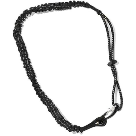Cinghia di tensione elastica in nylon KZQ con moschettone e blocco a vite, corda di sicurezza, cordino per utensili durevole e facile da usare, cinghia di tensione elastica di sicurezza