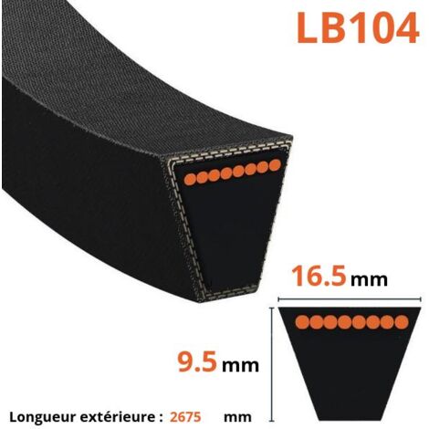 Cinghia liscia trapezoidale - Mitsuboshi - LB104