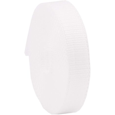 Cinghia per tapparelle, 22/23 mm, colore bianco, 6 m, made in Germany, per tapparelle e persiane, maxi cinghia per tapparelle resistente e antistrappo, stabile