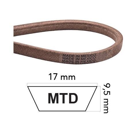 Cinghia trattorino tagliaerba fatta in KEVLAR sezione MT compatibile MTD 04038