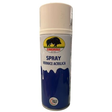 CINGHIALE - SMALTO SPRAY SPECCHIATO 400ML BIANCO