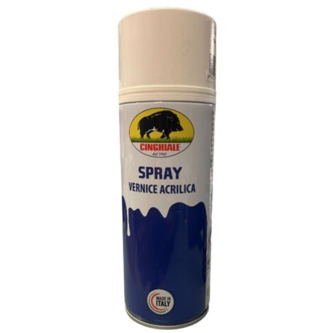 CINGHIALE - SMALTO SPRAY SPECCHIATO 400ML BIANCO