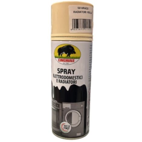 CINGHIALE - SMALTO SPRAY SPECIFICO PER RADIATORE COLORE PERLA 400 ML