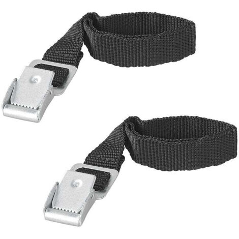 Cinghie di ancoraggio con fibbia in metallo 18mm-30cm - set di 2 pezzi