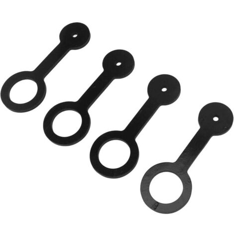 Cinghie di bloccaggio per porte doccia per camper - Materiale in silicone resistente per porte del bagno sicure - Set da viaggio da 4 - Adatto ai modelli di camper