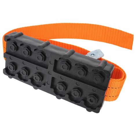 Cinghie per pneumatici antiscivolo in PU resistenti per neve e fango, blocchi di trazione per pneumatici per auto con borsa, strumenti di soccorso di emergenza, accessori per auto