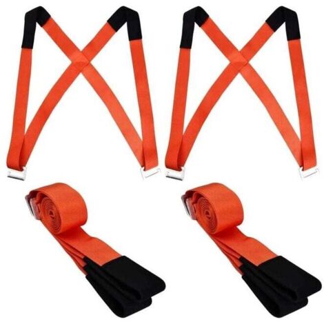 Cinghie per traslochi per 2 persone, cinghie di sollevamento mobili regolabili, cinghie di trasporto