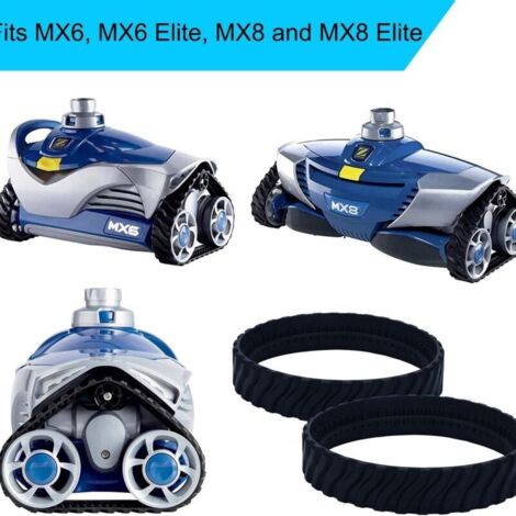 Cingoli di ricambio neri CSPARCV per pulitore per piscine, ruota cingolare R0526100 compatibile con Zodiac Baracuda MX6/MX8 per la pulizia di piscine interrate.