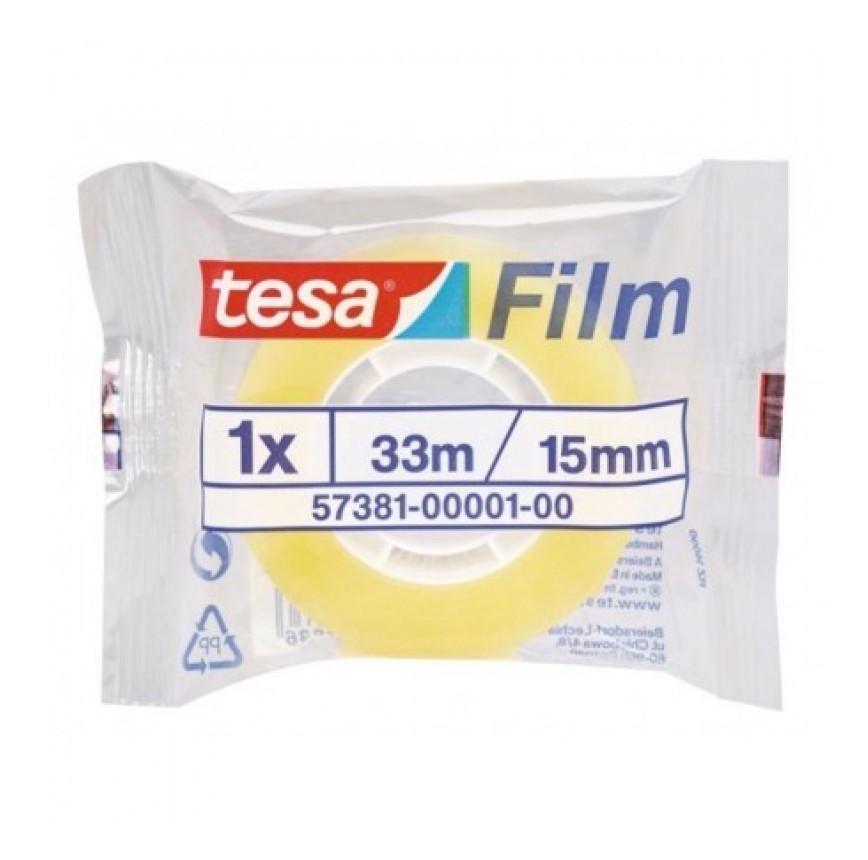 

Cinta adh 15mmx 33mt escr/ofi t.film tesatape