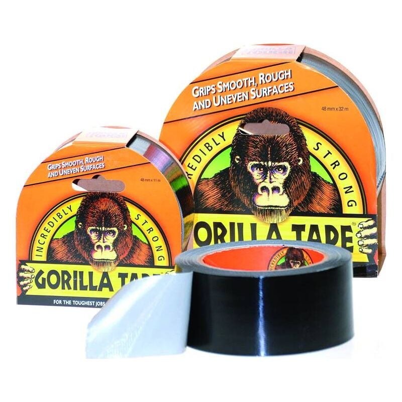 Industrial Precision Tools - Cinta Multiuso Americana Gorilla Tape 48mmx32m-Neg. (Juego de 6 Uds.)