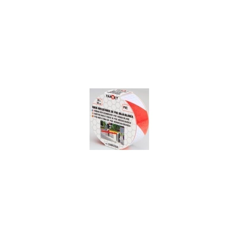

Cinta Adh 50mmx 33mt Señalizacion Reflectante Pvc Ro/bco Tar