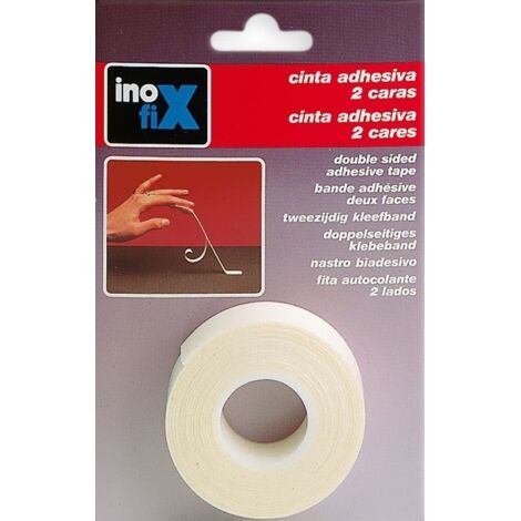 Cinta Adhesiva 15Mmx  2,5Mt Doble Cara  Blanco Inofix