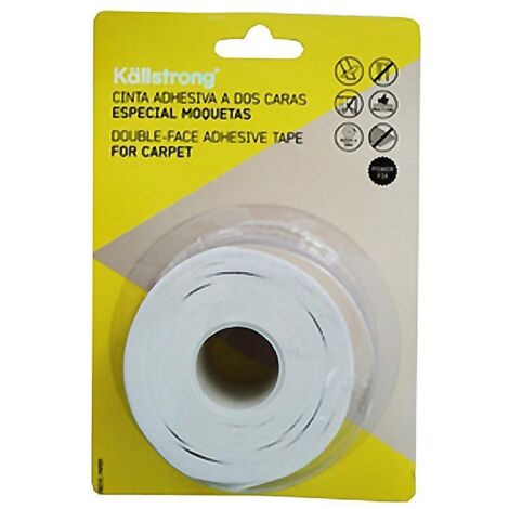 CINTA ADHESIVA 2 CARAS MOQUETA 4,5CM 10MT ROLLO 10 M
