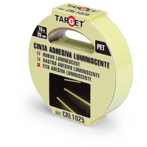 Cinta Adhesiva 25Mmx 10Mt Señalizacion Luminiscente Pet Target