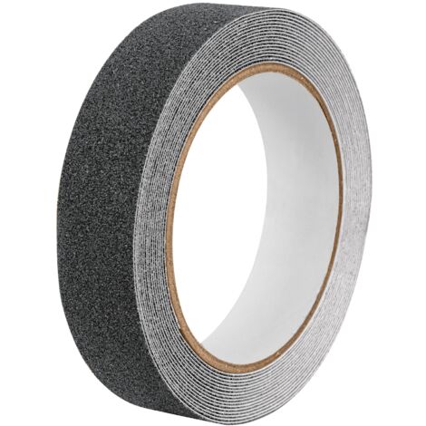 Cinta adhesiva antideslizante - 5 m - 25 mm - Negro