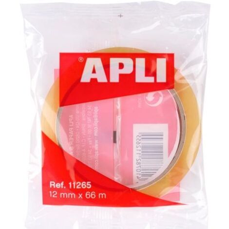 CINTA ADHESIVA APLI TRANSPARENTE 12MM X 66M 11265