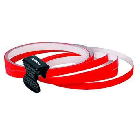 Cinta Adhesiva - Car Plus - FT34396 - Rojo Neón - 4 Rollos - Automotriz