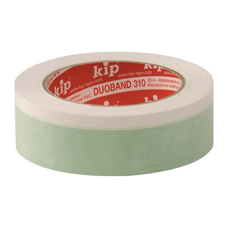 

Cinta adhesiva de doble cara Duoband 310 L.25m An.25mm verde / blanco Rl.KIP (Por 12)