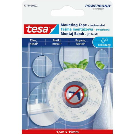 Cinta adhesiva de doble cara impermeable Tesa de 1,5 m
