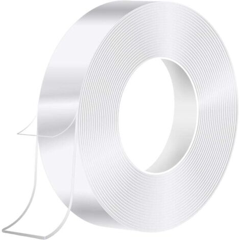 Cinta adhesiva de doble cara KZQ 3M Nano Tape, transparente, sin dejar rastro, extra fuerte, impermeable para altas temperaturas, sin clavos ni tornillos.